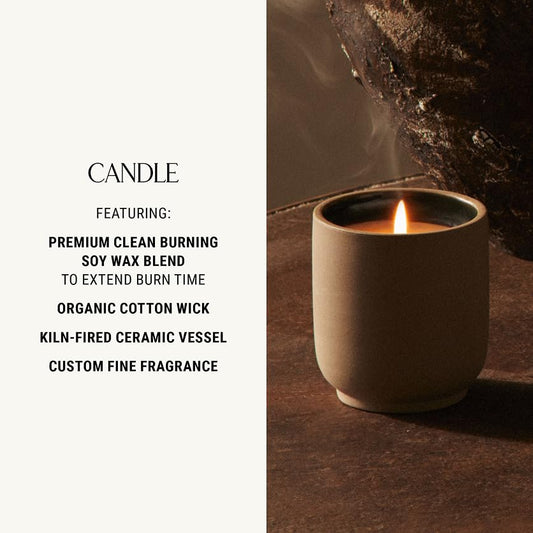 Luxury Soy Wax Candle with Ceramic Vessel
