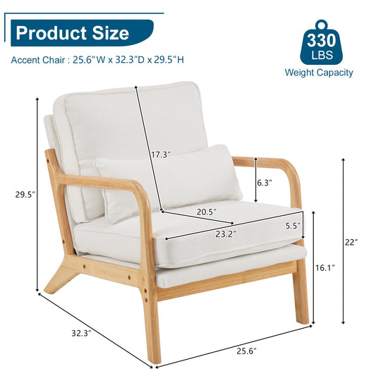 Bonnlo Mid Century Modern Accent Chairs