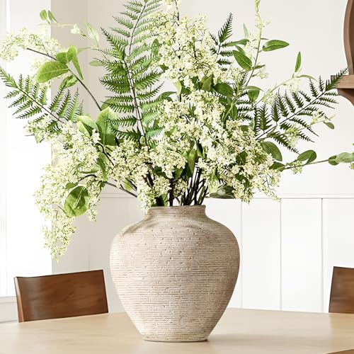 Rustic Farmhouse Ceramic Flower Vase Decor