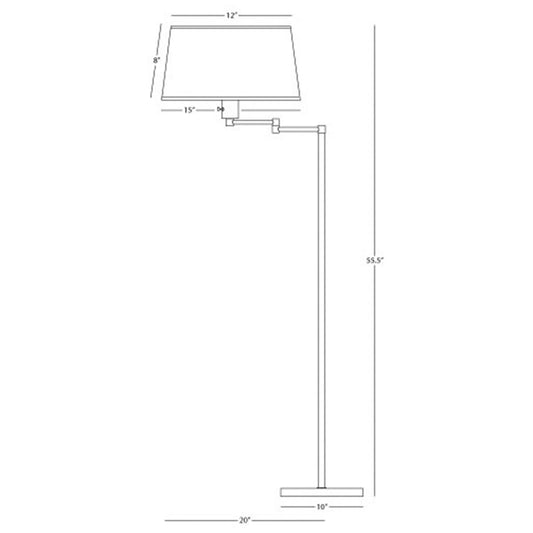 Robert Abbey Real Simple Floor Lamp 1835-par