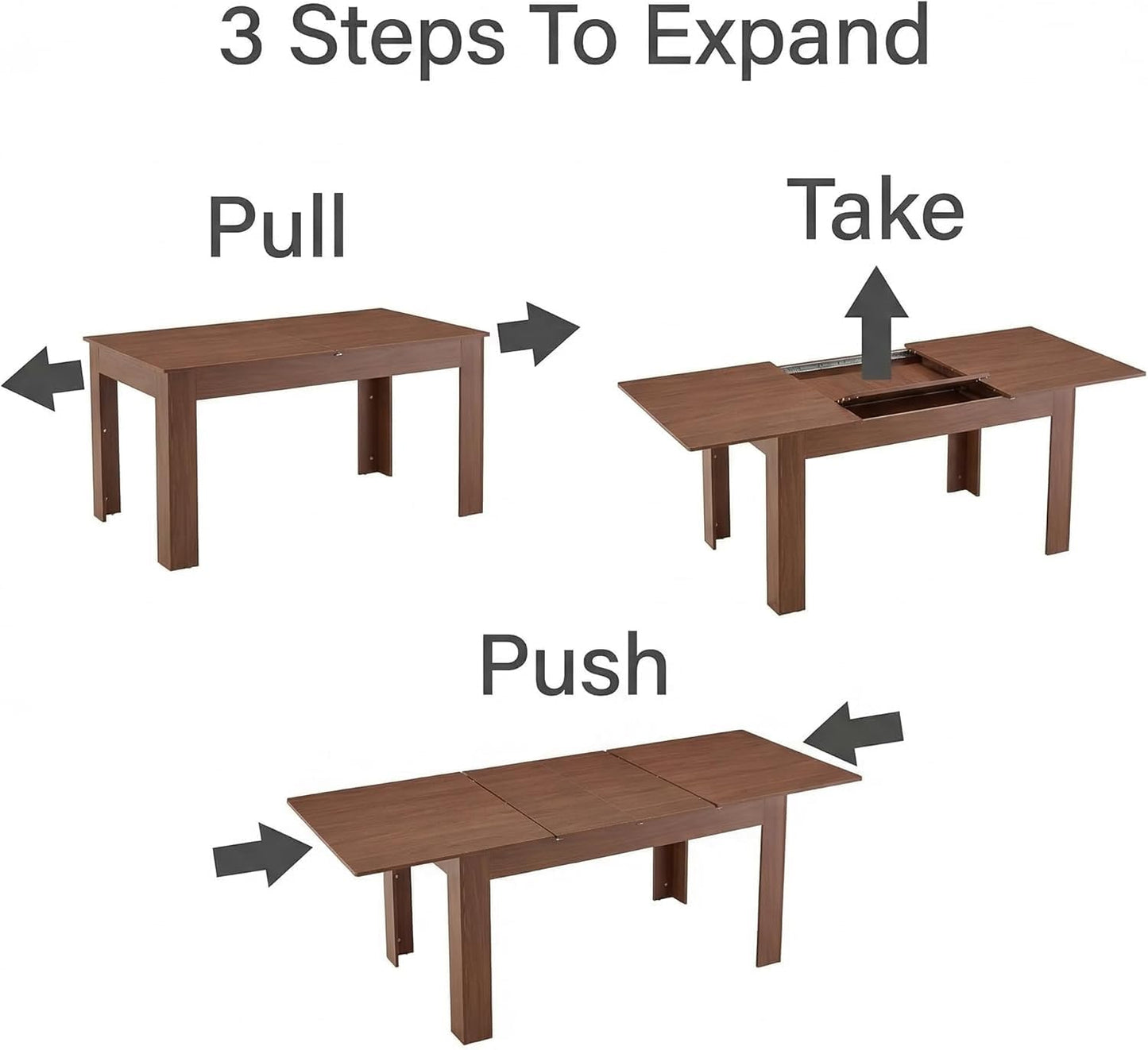 Large Walnut Dining Table Set for 6-10 People