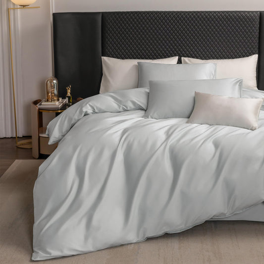 600 Thread Count Cotton Sateen Duvet Cover Set