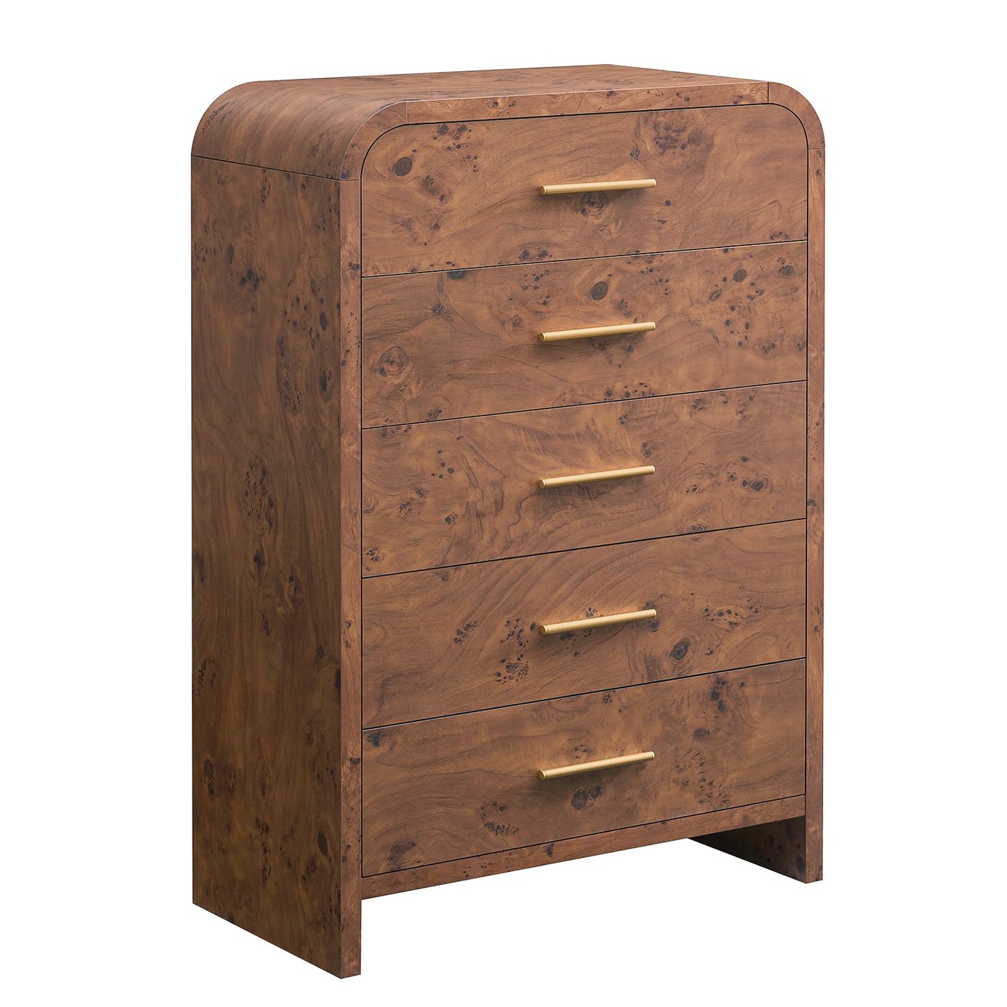 Modern Curved Drawer Dresser TV Stand