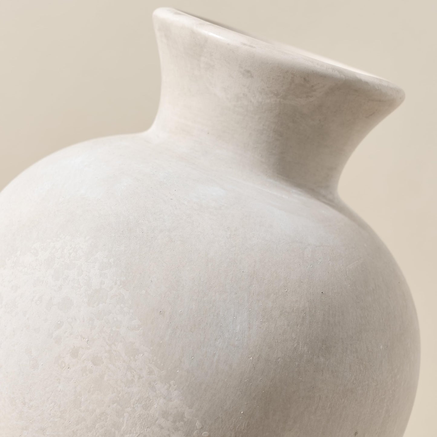 7.2" Rustic Terracotta Decorative Ceramic Vase