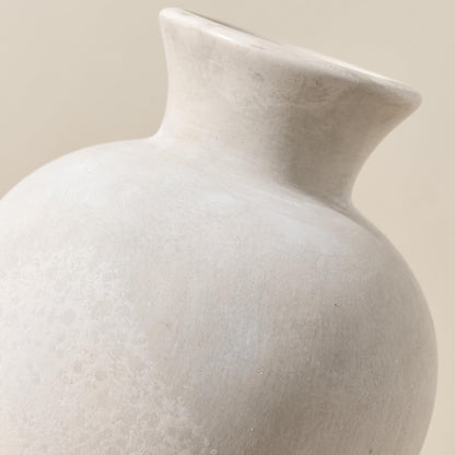 7.2" Rustic Terracotta Decorative Ceramic Vase