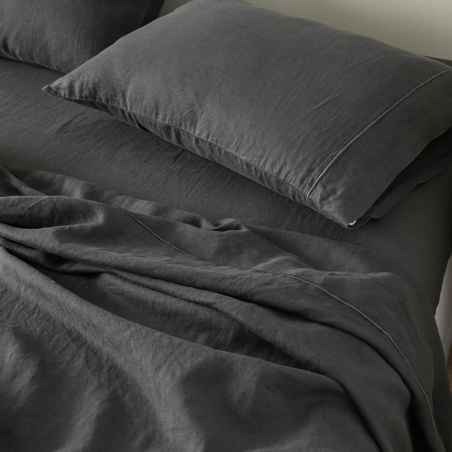 Simple&Opulence Linen Sheet Set 4pcs Embroidery