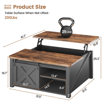 SEDETA Lift Top Coffee Table