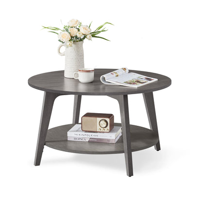 VASAGLE Round Coffee Table, for Living Room