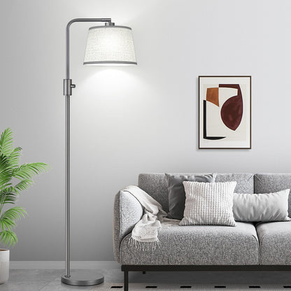Modern Arc Floor Lamp with Linen Shade