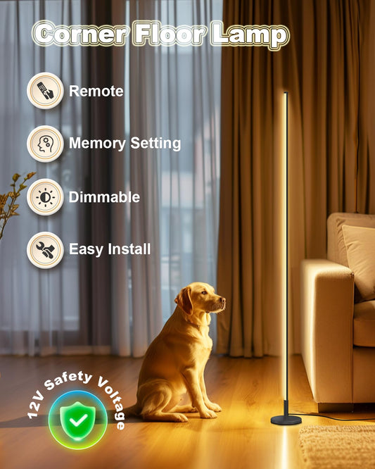 Minimalist Dimmable LED Floor Lamp