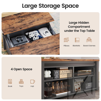SEDETA Lift Top Coffee Table