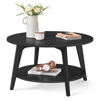 VASAGLE Round Coffee Table, for Living Room