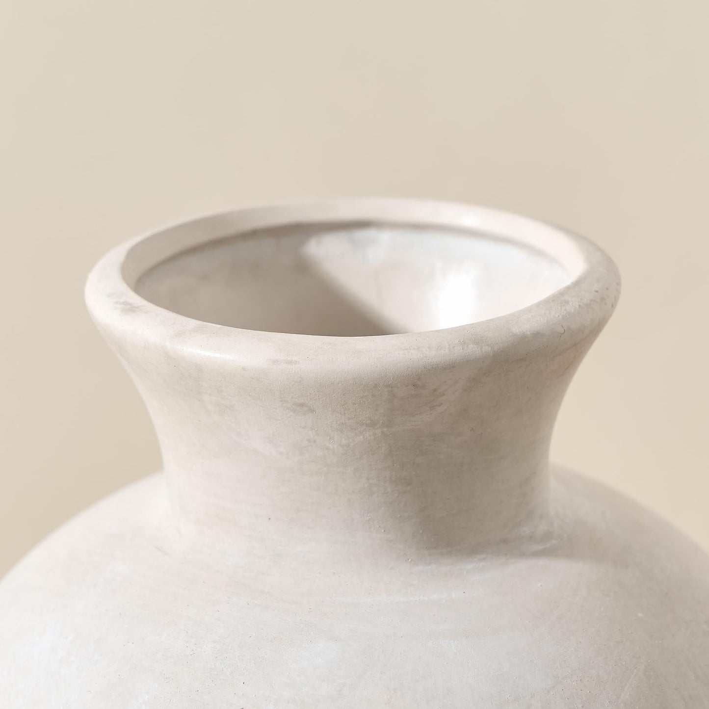 7.2" Rustic Terracotta Decorative Ceramic Vase