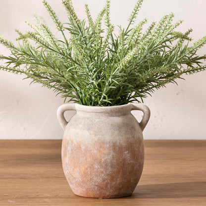 Large Rustic Ceramic Farmhouse Flower Vase