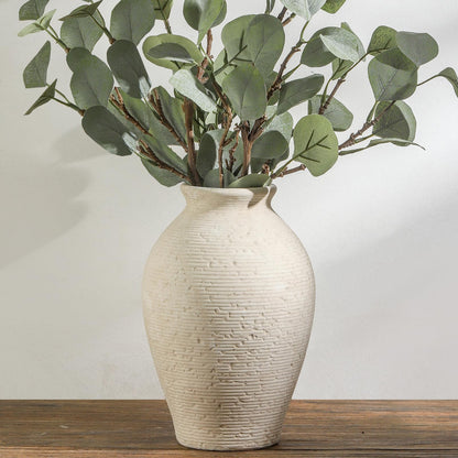 Rustic Farmhouse Ceramic Flower Vase Decor