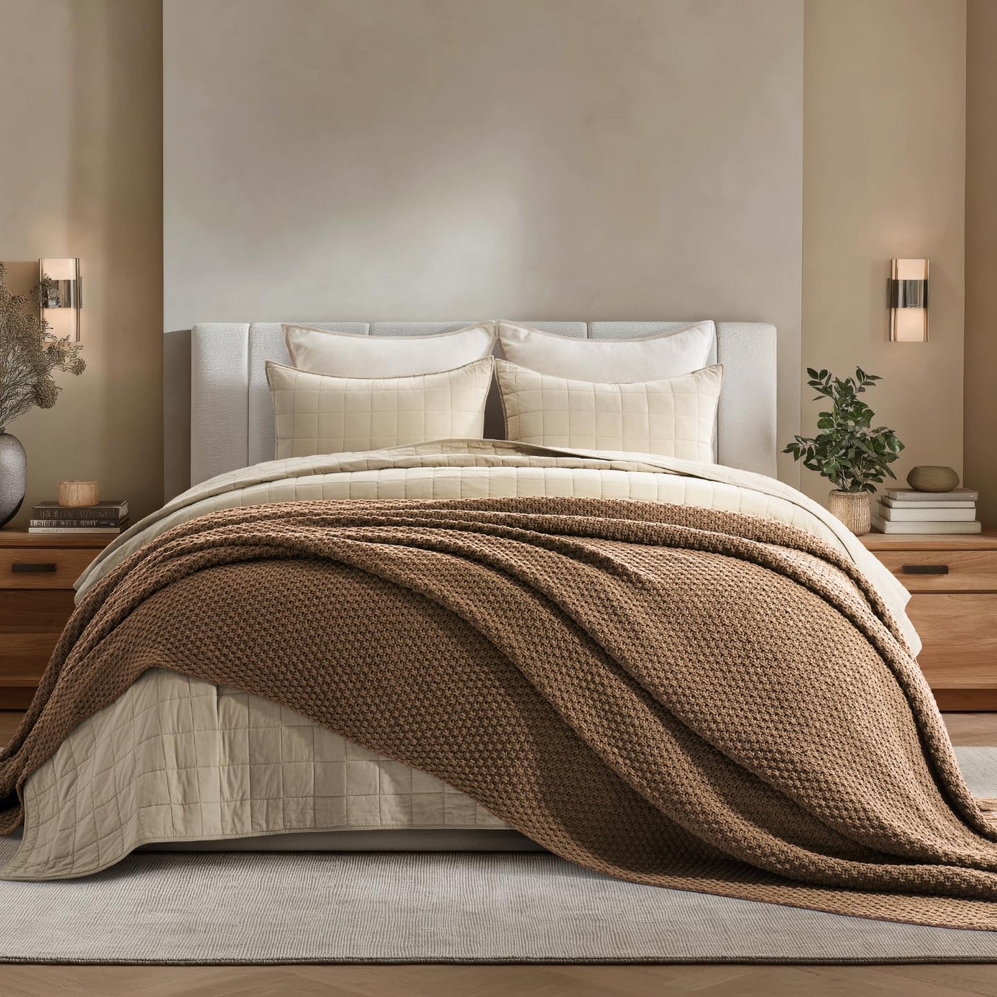 EVERGRACEHOME Chunky Chenille Throw Blankets