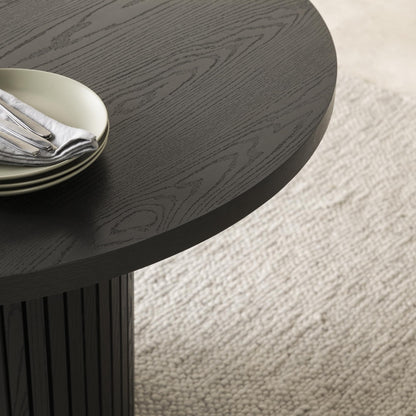 Solid Wood Extendable Round Dining Table Set
