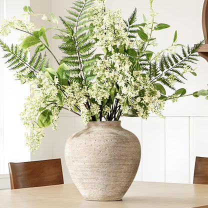 Rustic Farmhouse Ceramic Flower Vase Decor