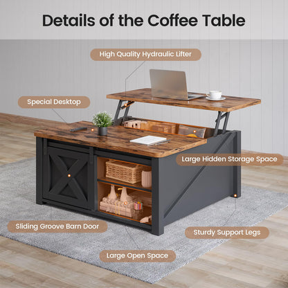 SEDETA Lift Top Coffee Table