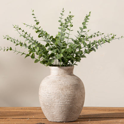 Rustic Farmhouse Ceramic Flower Vase Decor