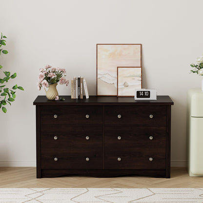47.2" 6-Drawer Storage Dresser TV Stand