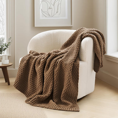EVERGRACEHOME Chunky Chenille Throw Blankets