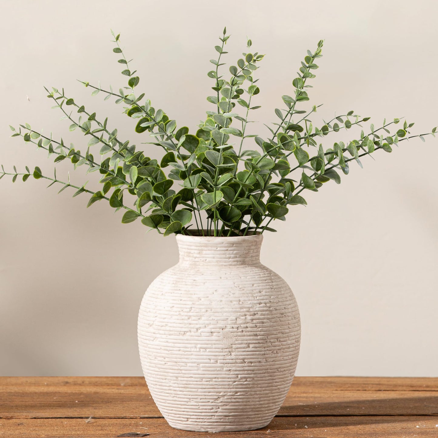 Rustic Farmhouse Ceramic Flower Vase Decor
