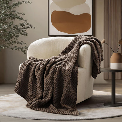 EVERGRACEHOME Chunky Chenille Throw Blankets