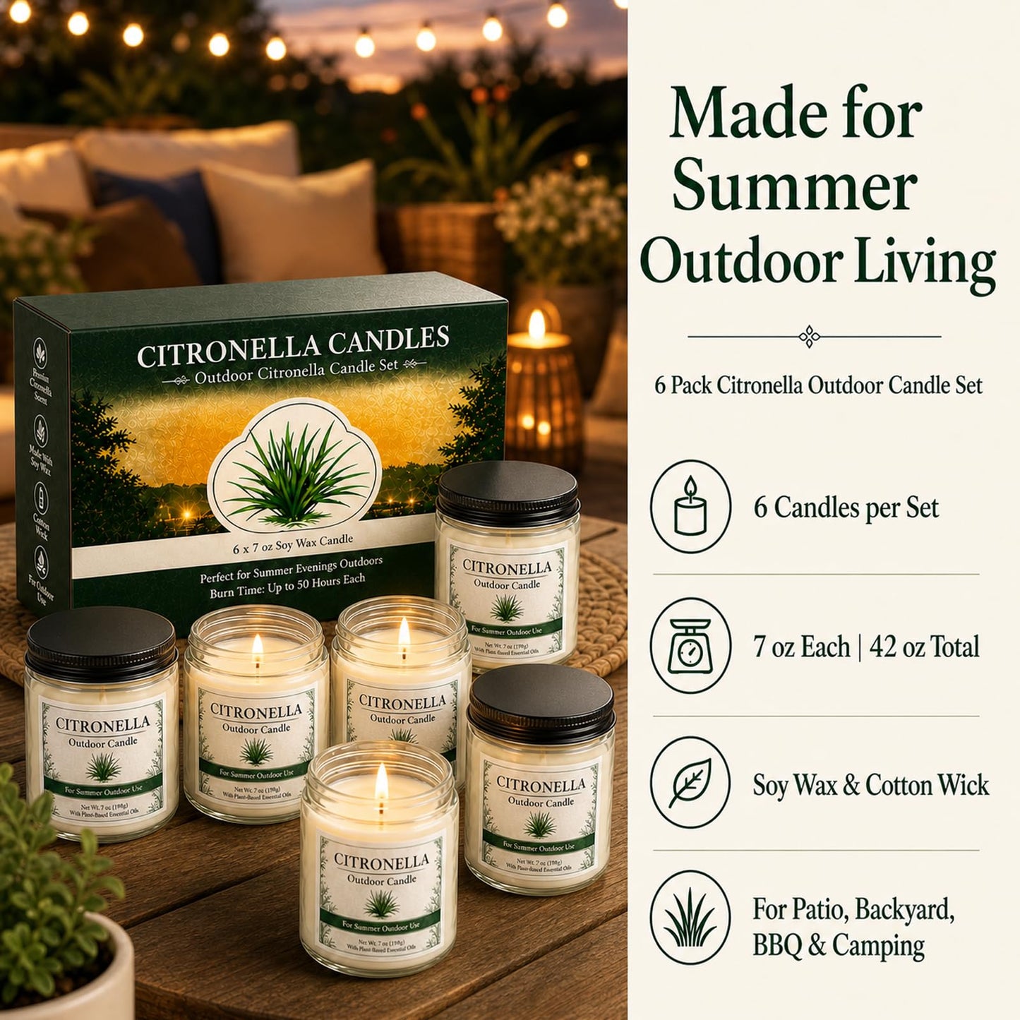 PELN Scented Candles Gift Set