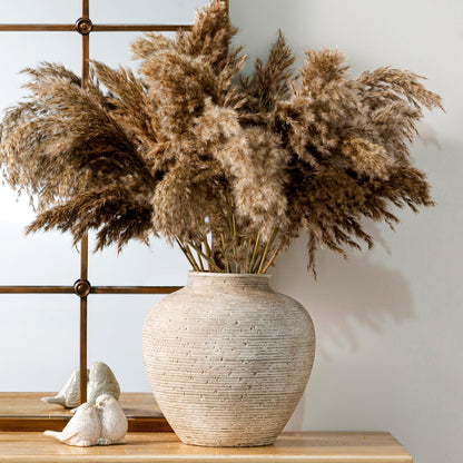 Rustic Farmhouse Ceramic Flower Vase Decor