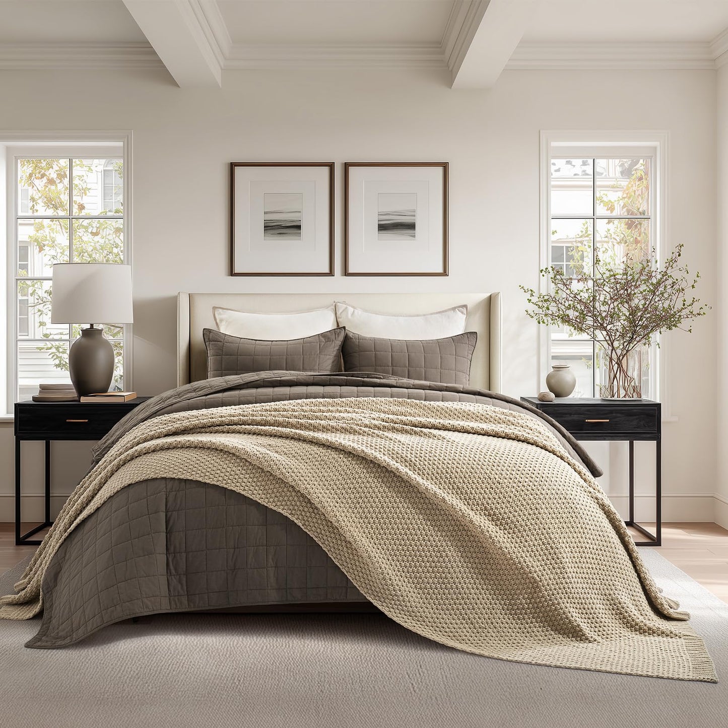 EVERGRACEHOME Chunky Chenille Throw Blankets