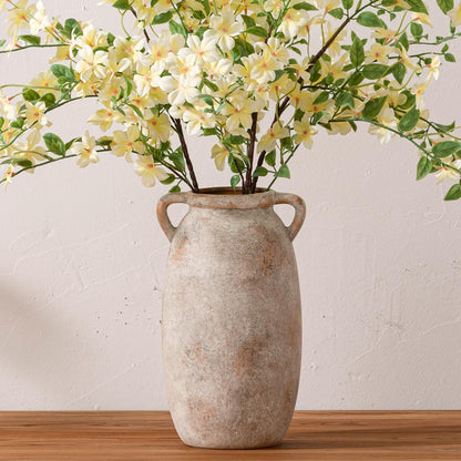 Large Rustic Ceramic Farmhouse Flower Vase