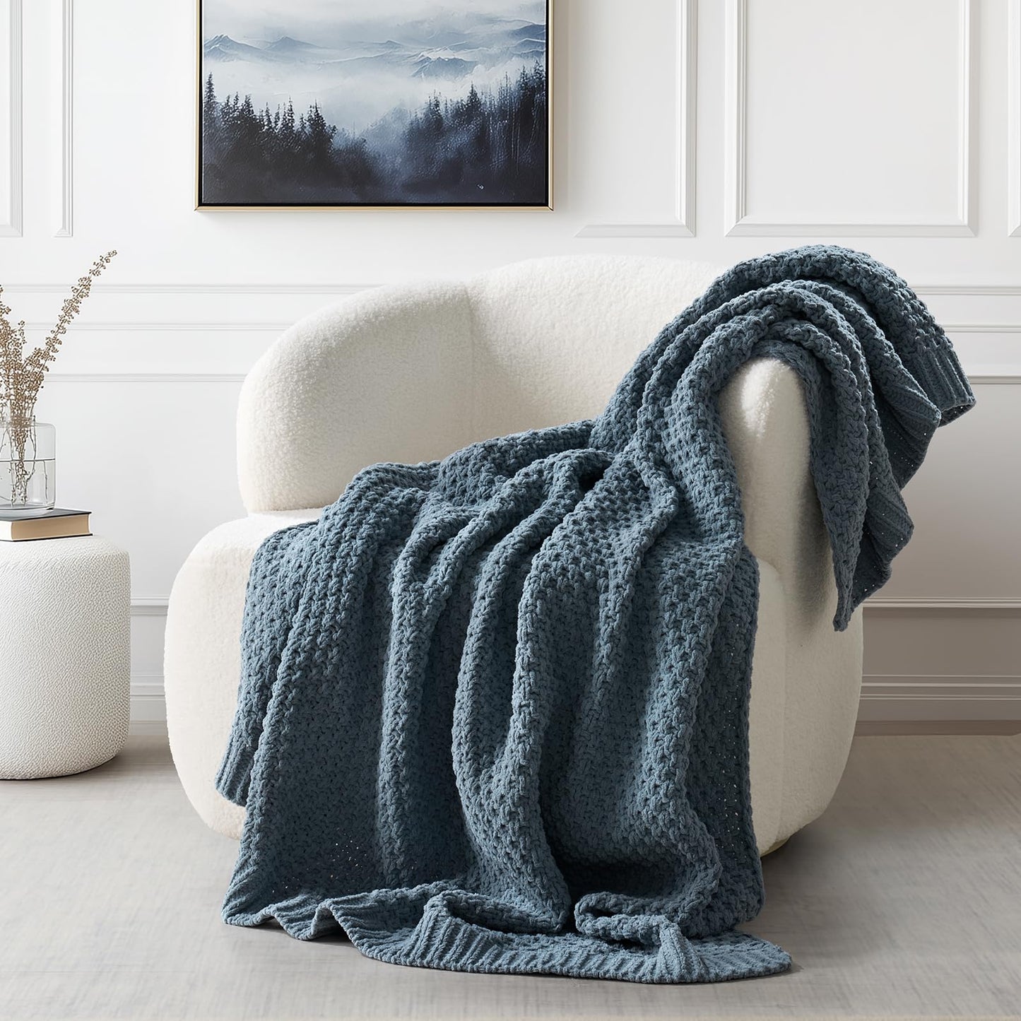 EVERGRACEHOME Chunky Chenille Throw Blankets