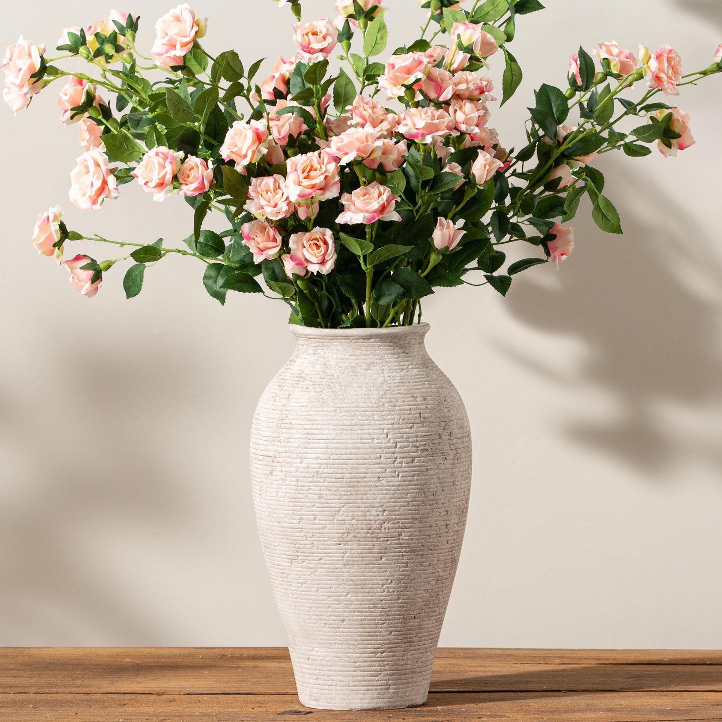 Rustic Farmhouse Ceramic Flower Vase Decor
