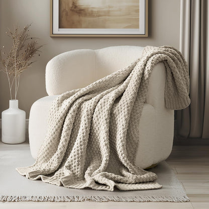 EVERGRACEHOME Chunky Chenille Throw Blankets