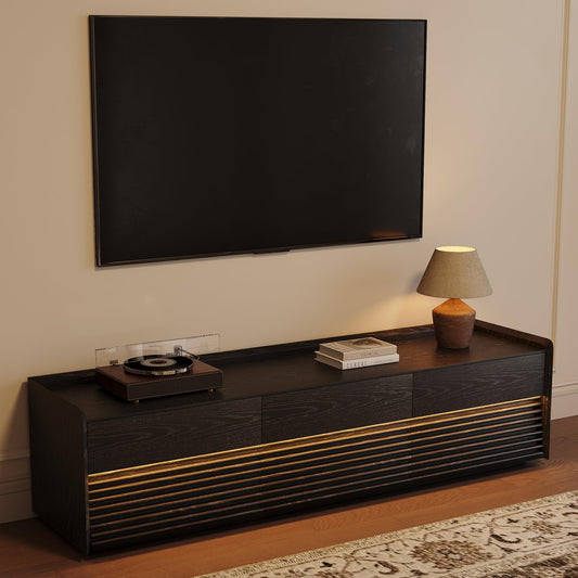 POVISON Fully-Assembled Mid Century Modern TV Stand