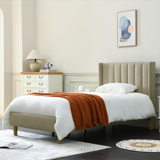 Modern Upholstered Platform Bed Frame