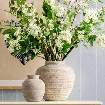Rustic Farmhouse Ceramic Flower Vase Decor